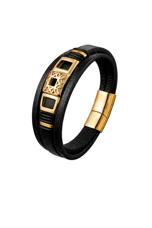 Pulseira Valenth Santz Arabesque em Couro
