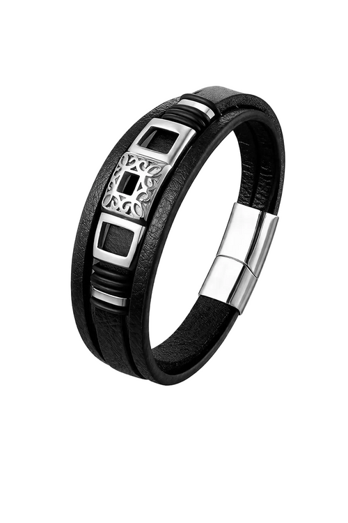 Pulseira Valenth Santz Arabesque em Couro