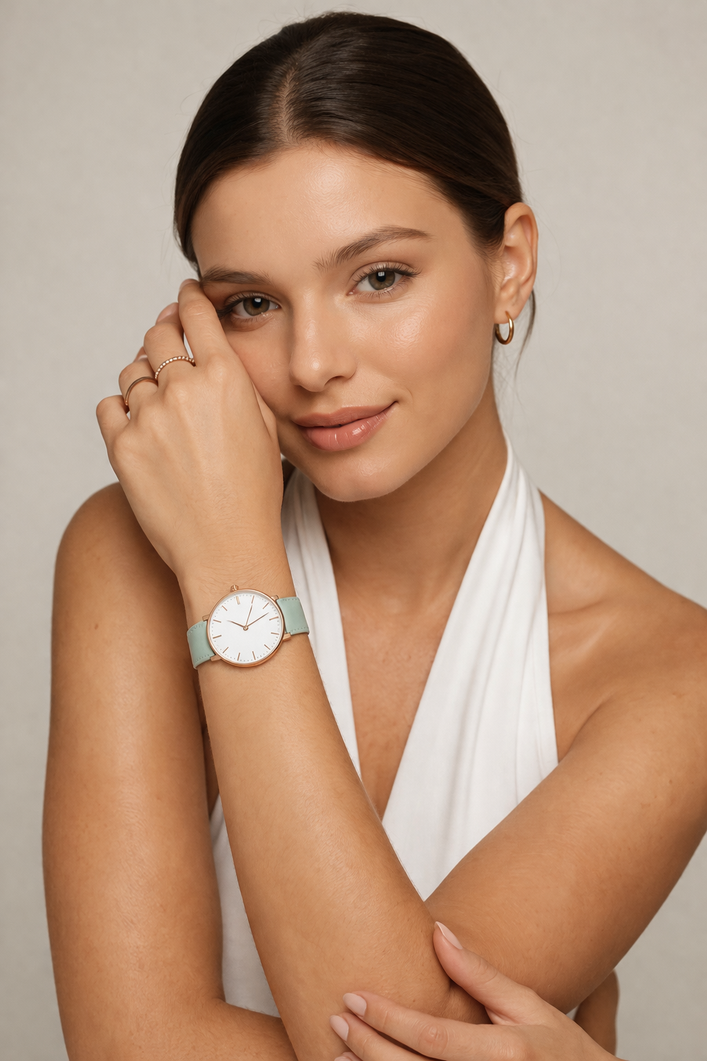 Relógio Valenth Santz Bella Elegance Pulseira em Couro