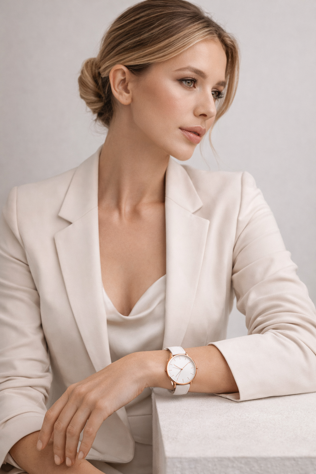 Relógio Valenth Santz Noir Elegance Pulseira em Couro